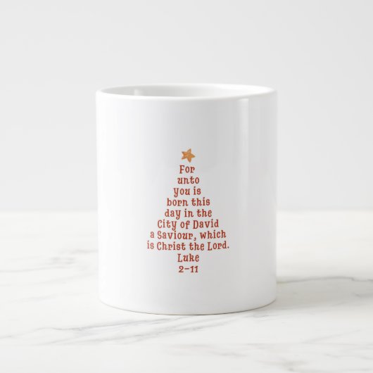 Mug Verset de Noël Luc 2:11 (Devant)