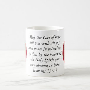Mug Versets de la Bible Citation Romains 15:13