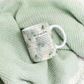 Mug Versets d'urgence de la Bible Aquarelle Florale