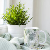 Mug Versets d'urgence de la Bible Aquarelle Florale