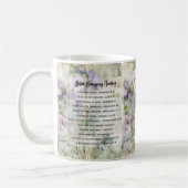 Mug Versets d'urgence de la Bible Floral personnalisé (Gauche)