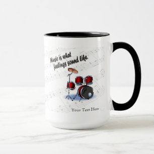 Mug Version de tambour à de quels sentiments