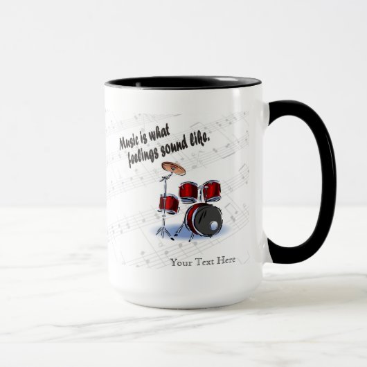 Mug Version de tambour à de quels sentiments (Droite)