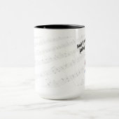 Mug Version de tambour à de quels sentiments (Centre)