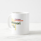 Mug Version humaine 1 d'art de mot de tendances (Devant gauche)