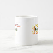 Mug Version humaine 1 d'art de mot de tendances (Centre)