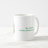 Mug Version personnalisée de l'enseignant de Deck the (Devant droit)