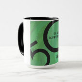Mug Vert 50 Décennie Anniversaire (Devant gauche)