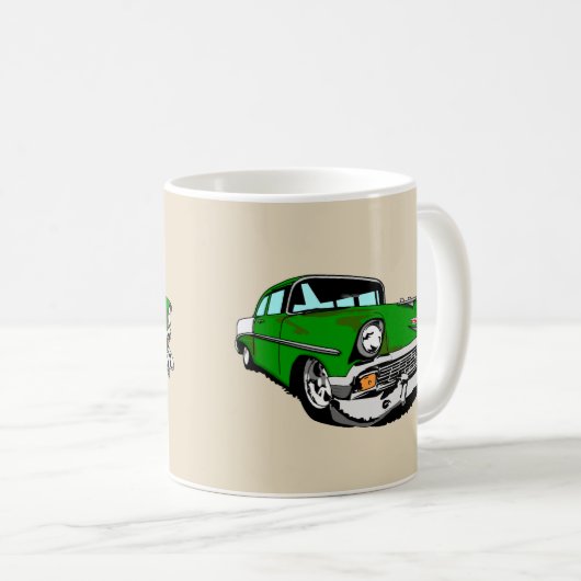 Mug Vert '56 Shoebox (Devant droit)