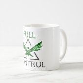 Mug vert à contrôle complet (Devant droit)