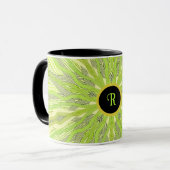 Mug Vert abstrait (Devant gauche)