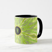 Mug Vert abstrait (Devant droit)