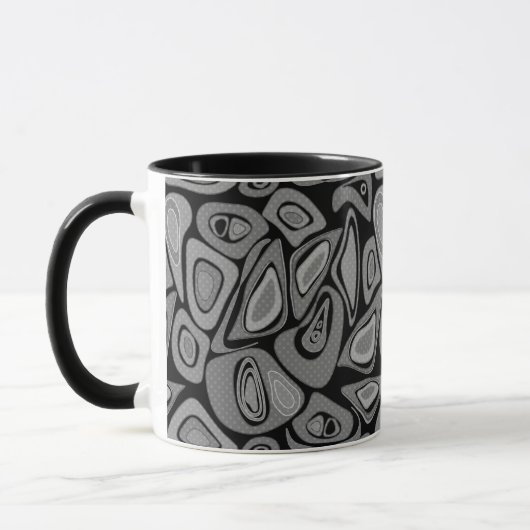 Mug Vert, abstrait, rétro (Gauche)
