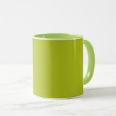 Mug Vert acide (couleur solide) (Devant droit)