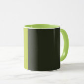 Mug Vert acide - Noir verdâtre (Devant droit)