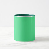 Mug Vert androïde (couleur solide) (Centre)