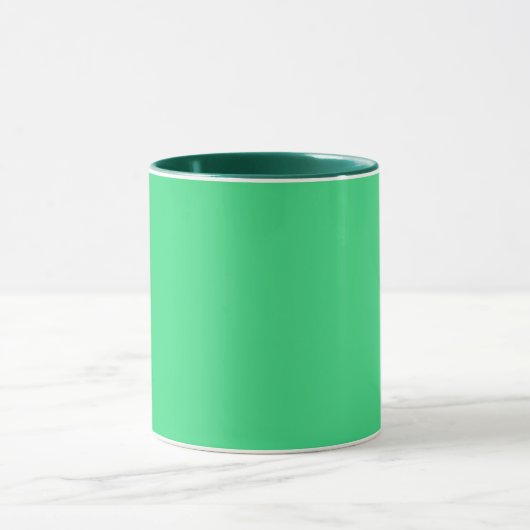 Mug Vert androïde (couleur solide) (Centre)