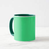 Mug Vert androïde (couleur solide) (Devant gauche)