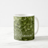 Mug Vert Annabelle Hydrangea Mariage Floral (Devant droit)