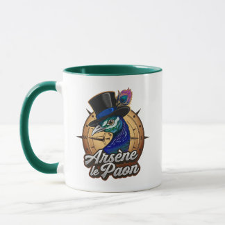 Mug vert "Arsène le Paon"