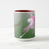 Mug Vert Avec Fleurs Roses (Centre)