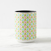 MUG VERT AVEC ROSE & BLEU EASTER BUNNIES (Centre)