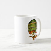 Mug Vert ballon à air chaud (Devant droit)