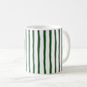Mug Vert bande minimale (Devant droit)