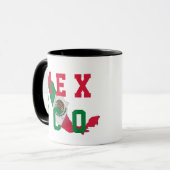 Mug Vert Blanc Rouge Mexique Drapeau Mexique Pays Fier (Devant gauche)