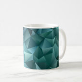 Mug Vert bleu foncé : Design cristal Abstrait (Devant droit)