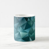 Mug Vert bleu foncé : Design cristal Abstrait (Centre)