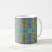 Mug Vert bleu violet géométrique (Devant droit)