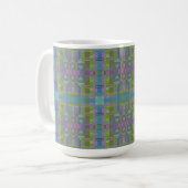 Mug Vert bleu violet géométrique (Devant gauche)