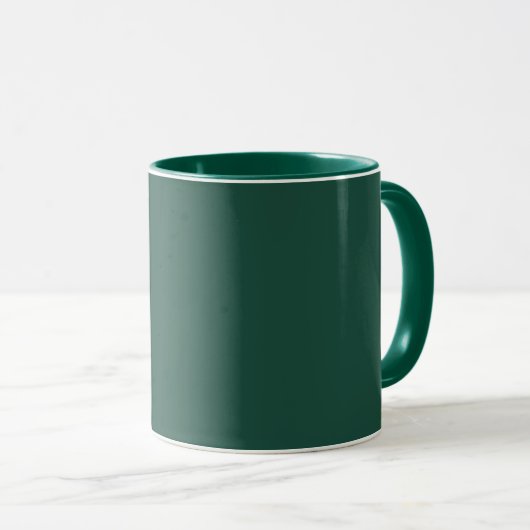 Mug Vert brunâtre (couleur solide) (Devant droit)