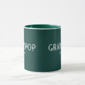 Mug Vert Chasseur Grandpop Année de création (Centre)