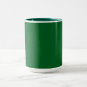 Mug Vert chasseur, teinte riche profonde, (Centre)