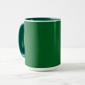 Mug Vert chasseur, teinte riche profonde, (Devant gauche)