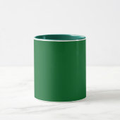 Mug Vert chasseur, teinte riche profonde, (Centre)