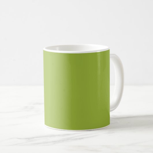 Mug  Vert citron moyen (couleur solide) jaune-vert (Devant droit)