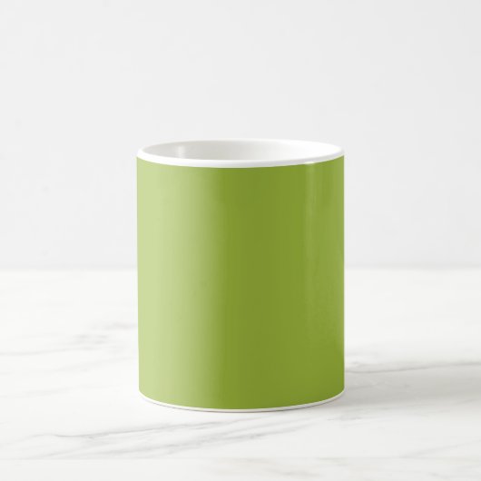 Mug  Vert citron moyen (couleur solide) jaune-vert (Centre)