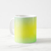 Mug Vert clair, abstrait jaune flou arrière - plan. C (Devant gauche)