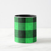 Mug Vert Croix à carreaux Noir Buffalo Check (Centre)