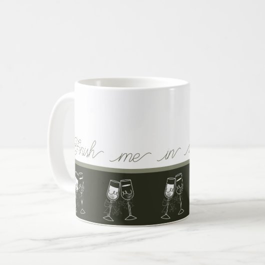 Mug Vert de bois d'olive (Devant gauche)