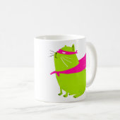 Mug Vert de Catman (Devant droit)