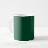 Mug Vert de course britannique (couleur solide) (Devant gauche)
