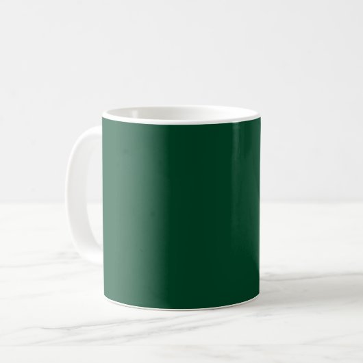 Mug Vert de course britannique (couleur solide) (Devant gauche)