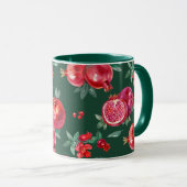 Mug vert de grenade (Devant droit)