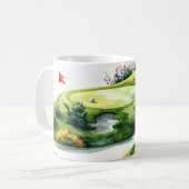 Mug Vert de putting de golf (Devant gauche)