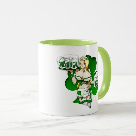 Mug Vert de Saint-Patricks (Devant droit)