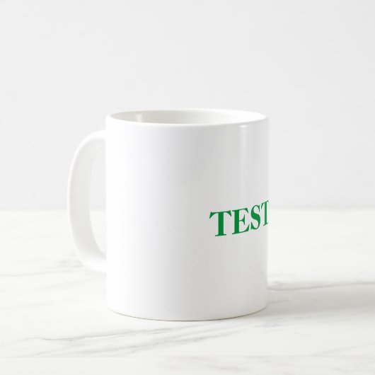 Mug Vert de Test (Devant gauche)